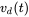 v Subscript d Baseline left-parenthesis t right-parenthesis