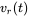 v Subscript r Baseline left-parenthesis t right-parenthesis