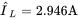 ModifyingAbove upper I With caret Subscript upper L Baseline equals 2.946 upper A