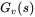 upper G Subscript v Baseline left-parenthesis s right-parenthesis