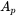 upper A Subscript p