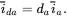 i overbar Subscript d a Baseline equals d Subscript a Baseline i overbar Subscript a Baseline period