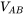 upper V Subscript upper A upper B