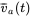 ModifyingAbove v With bar Subscript a Baseline left-parenthesis t right-parenthesis