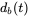 d Subscript b Baseline left-parenthesis t right-parenthesis