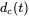 d Subscript c Baseline left-parenthesis t right-parenthesis