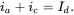 i Subscript a Baseline plus i Subscript c Baseline equals upper I Subscript d Baseline period