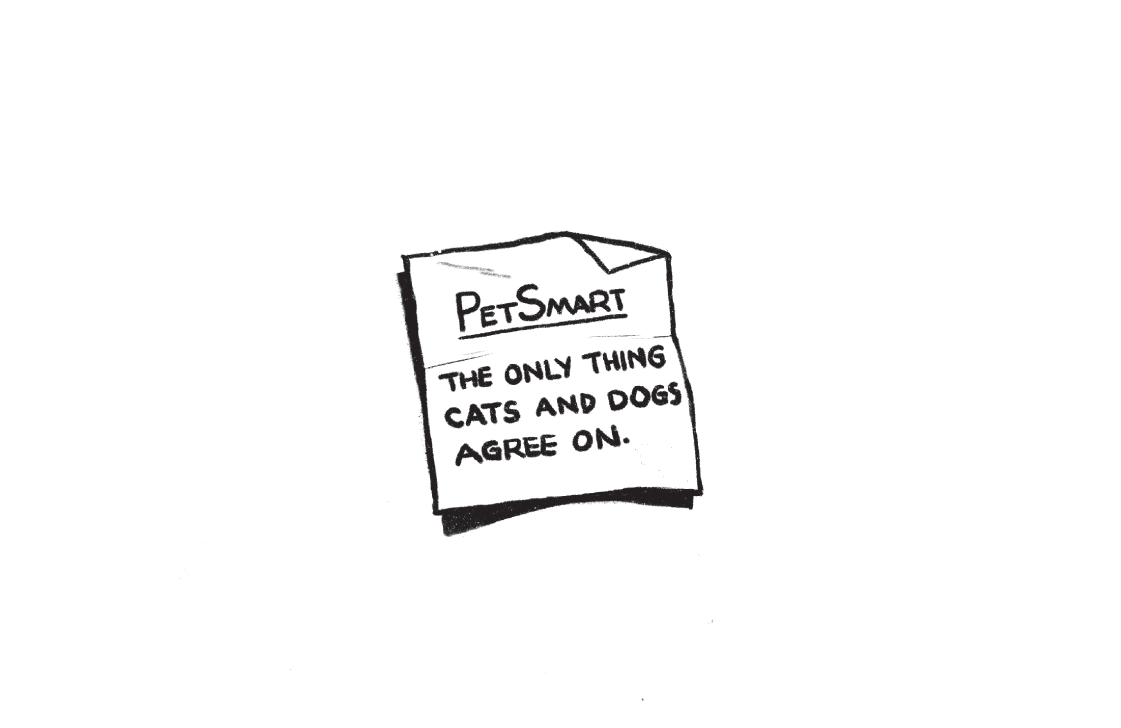 An illustration shows if you can't fit your idea in a small space, it's probably not a very big idea.