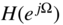 upper H left-parenthesis e Superscript j normal upper Omega Baseline right-parenthesis