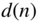 d left-parenthesis n right-parenthesis