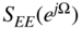 upper S Subscript upper E upper E Baseline left-parenthesis e Superscript j normal upper Omega Baseline right-parenthesis