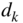 d Subscript k