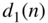 d 1 left-parenthesis n right-parenthesis