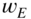 w Subscript upper E