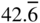 42 period ModifyingAbove 6 With bar