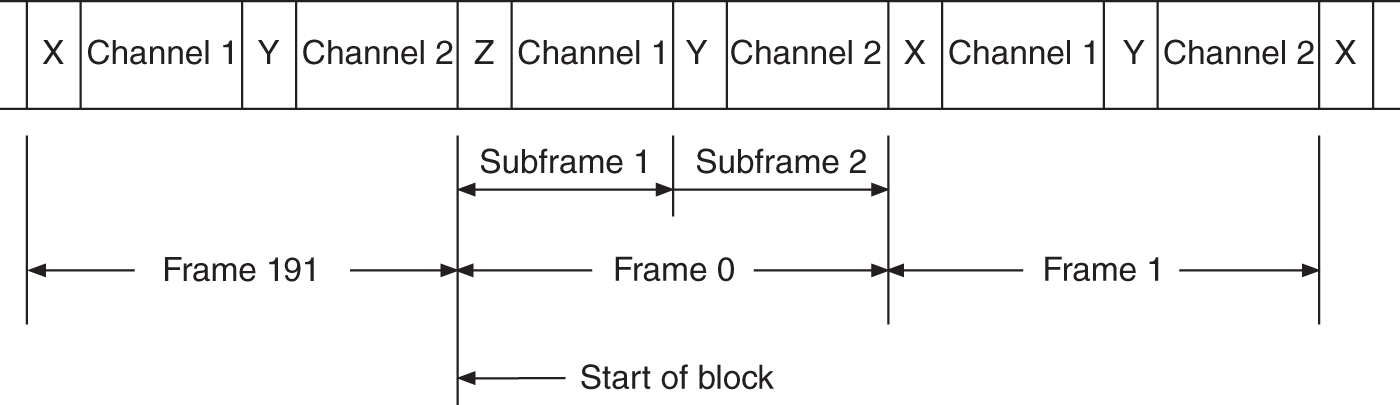 Schematic illustration of two-channel format.