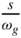 StartFraction s Over omega Subscript g Baseline EndFraction