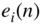 e Subscript i Baseline left-parenthesis n right-parenthesis