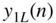 y Subscript 1 upper L Baseline left-parenthesis n right-parenthesis