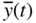 ModifyingAbove y With bar left-parenthesis t right-parenthesis