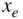 x Subscript e