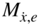 upper M Subscript ModifyingAbove x With dot comma e