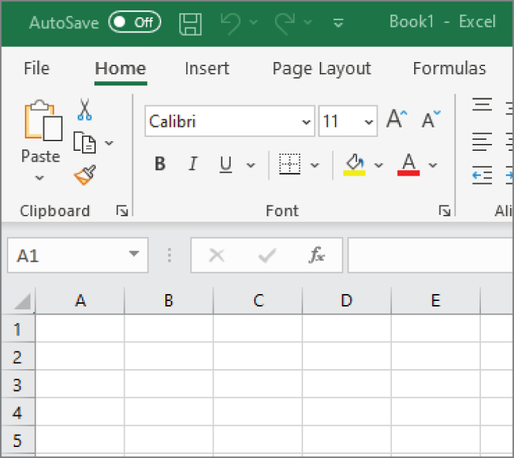 Snapshot of the default location for the Quick Access Toolbar is on the left side of the Excel title bar.