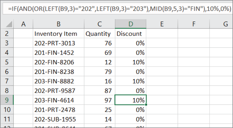 Snapshot of a revised discount scheme