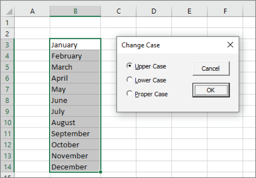 Snapshot of a usingrForm that asks the usingr to select an option