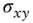 sigma Subscript x y