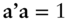 bold a bold prime bold a equals 1