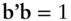 bold b bold prime bold b equals 1