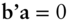 bold b bold prime bold a equals 0