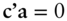 bold c bold prime bold a equals 0