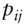 p Subscript i j