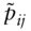 p overTilde Subscript i j