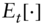 upper E Subscript t Baseline left-bracket dot right-bracket