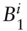 upper B 1 Superscript i