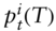 p Subscript t Superscript i Baseline left-parenthesis upper T right-parenthesis