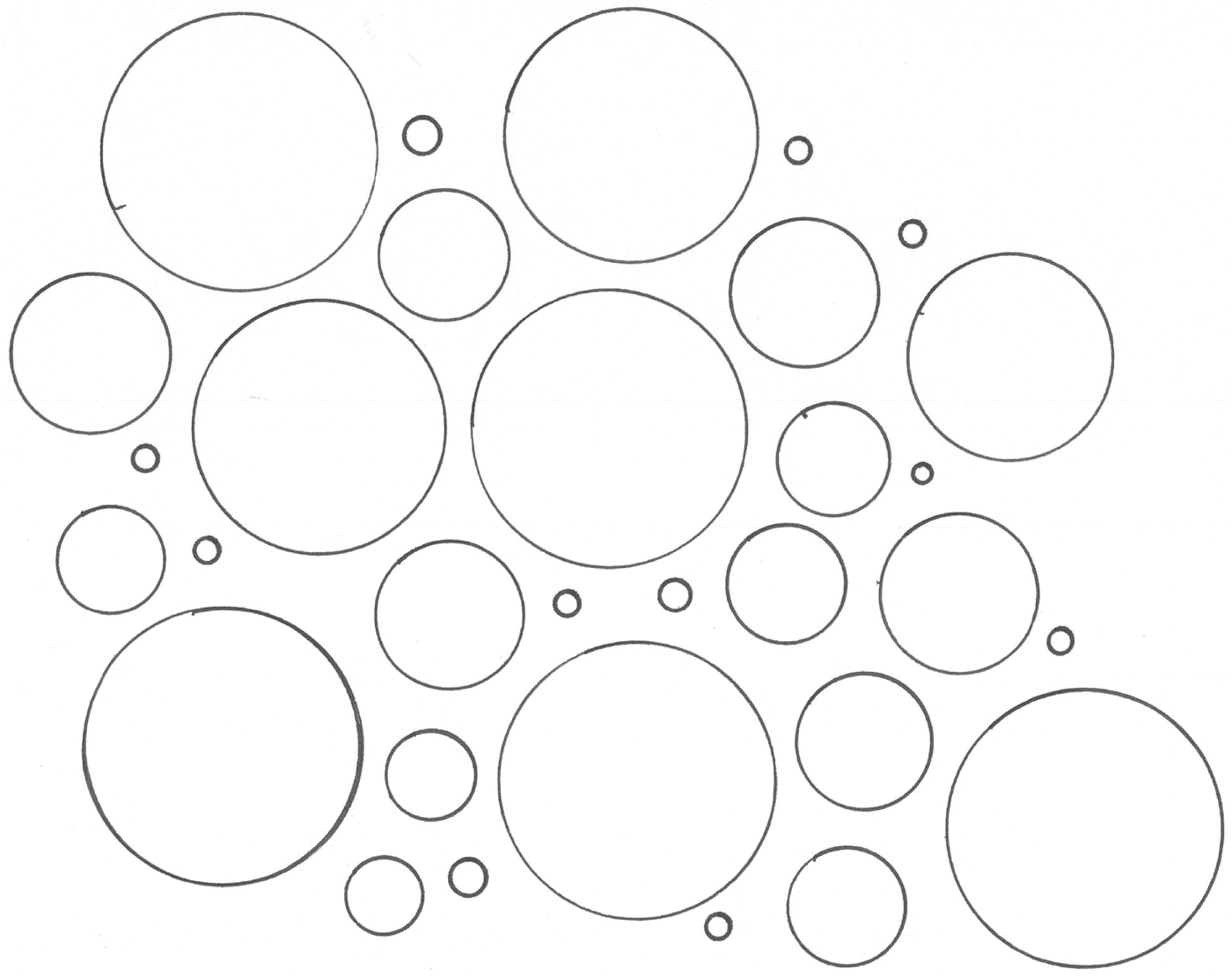 Schematic illustration of interlocking triangles.