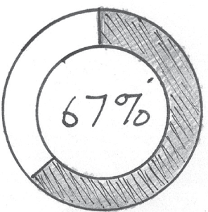 Schematic illustration of interlocking triangles.