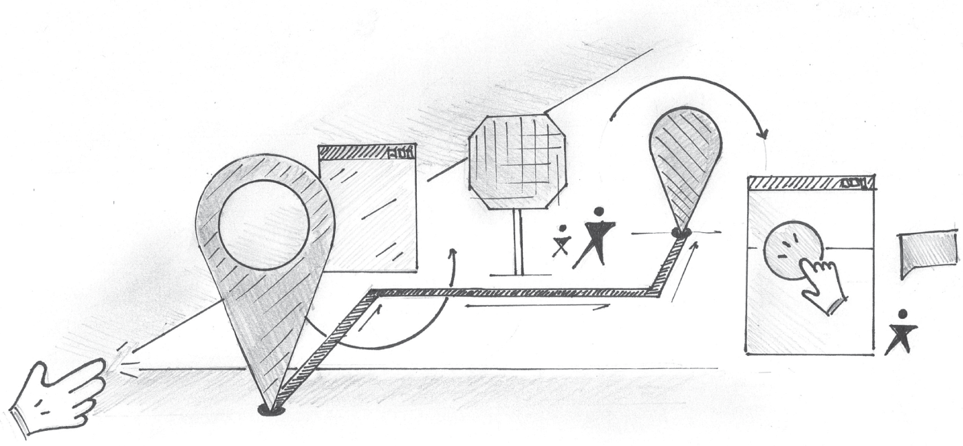 Schematic illustration of Roman numerals made up of connected lines.