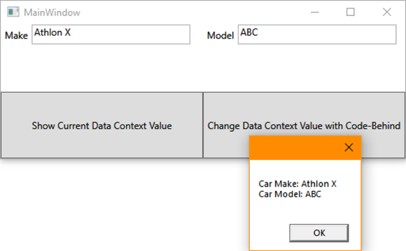 Snapshot of editing data using a TwoWay binding mode.