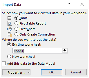 Snapshot of Choosing how and where to view your Access data.