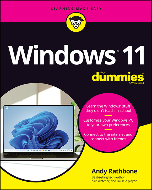 Cover: Windows 11 For Dummies by Andy Rathbone