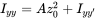 upper I Subscript y y Baseline equals upper A z 0 squared plus upper I Subscript y y prime