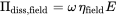 normal upper Pi Subscript diss comma field Baseline equals omega eta Subscript field Baseline upper E