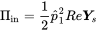 normal upper Pi Subscript in Baseline equals one-half ModifyingAbove p With caret Subscript 1 Superscript 2 Baseline upper R e bold-italic upper Y Subscript s