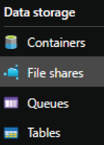 Schematic illustration of File shares button