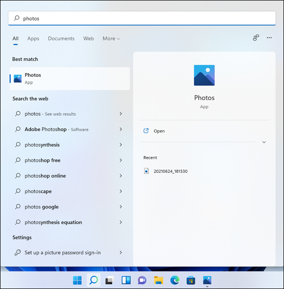 Snapshot of Search is a useful feature of Windows 11.
